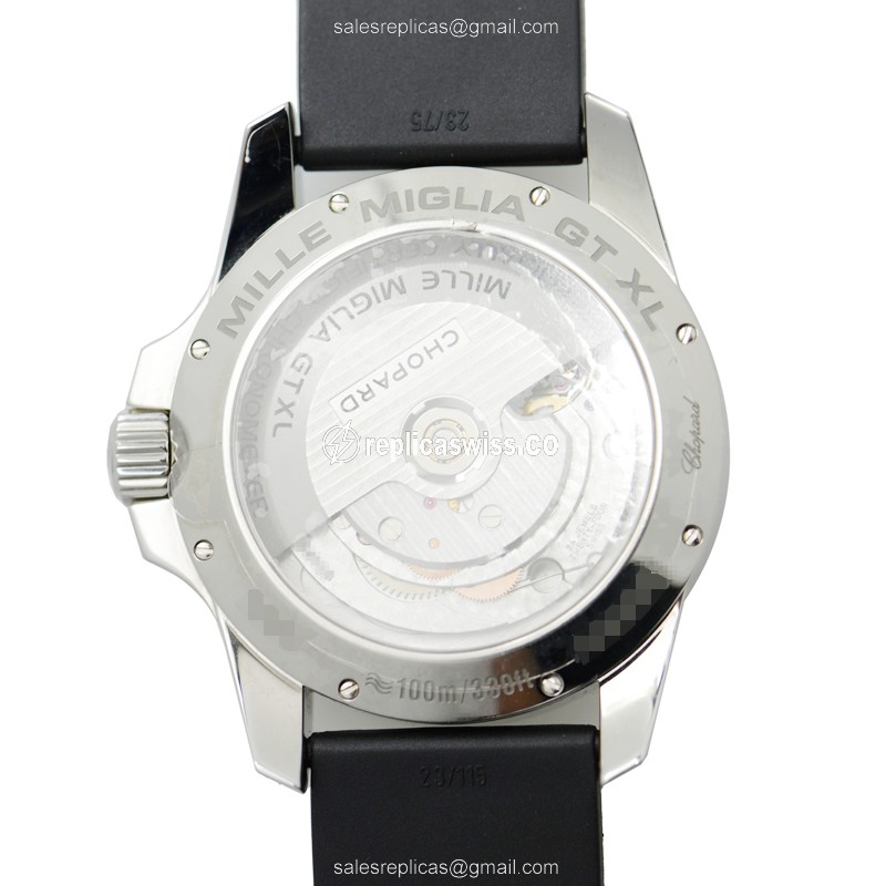 Chopard 158997-3001 Replica - Automatic - Steel - Black Dial - Rubber Strap - View 3