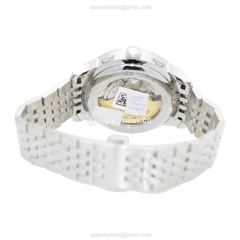 Automatic Tissot T41.1.387.51 LE LOCLE - Steel Case - Black Dial - Silver Strap - View 4