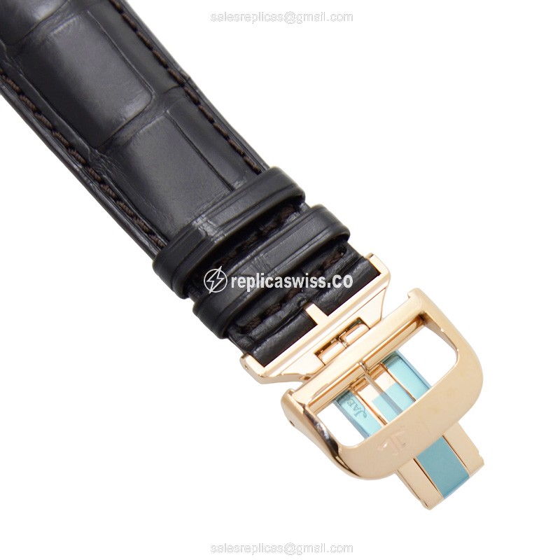 Jaeger-Lecoultre Q500242A Master Ultra Thin - Auto - Silver Dial - Black Alligator Strap - View 4