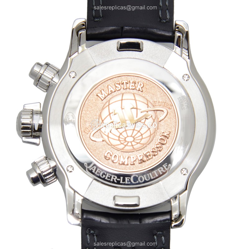 Jaeger-Lecoultre Q1758421 Master Ultra Thin - Automatic - Steel Case - Black Dial - Alligator Strap - View 3