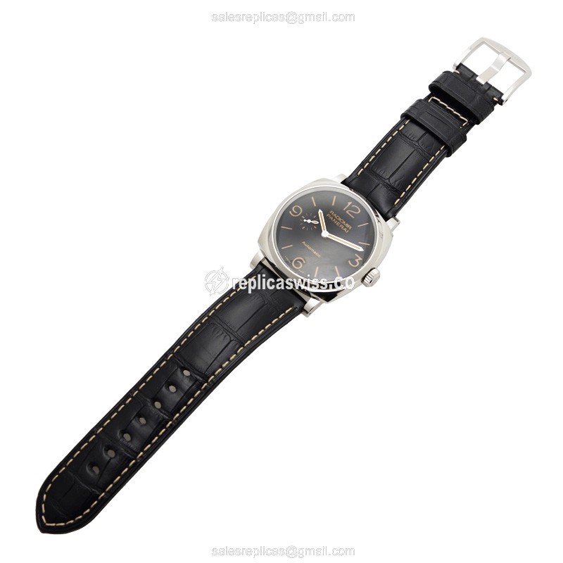 Panerai PAM00572 RADIOMIR - Automatic - Steel - Black Dial - Alligator Black Buckle - View 2