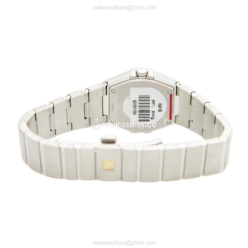 Omega Constellation Quartz - Stainless Steel - White Dial - Silver Clasp - Steel Strap - View 4