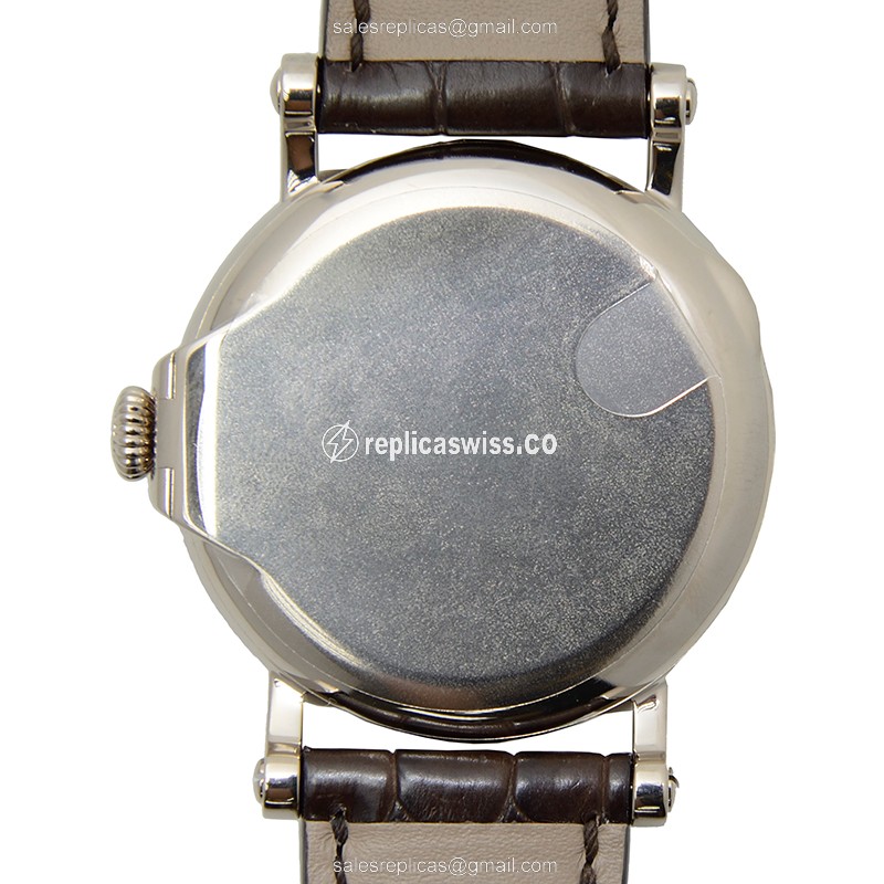 Patek Philippe 5159G-001 Replica - Automatic | 18kt Gold | White Dial | Brown Alligator - View 3