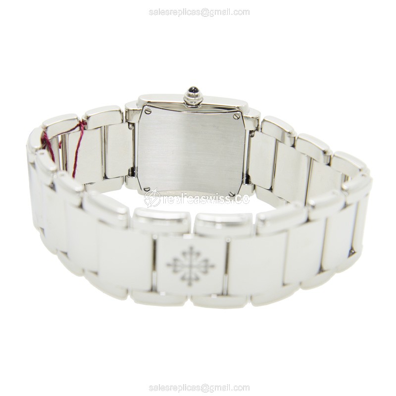 Patek Philippe TWENTY-4 Quartz - Stainless Steel Case - Diamond Bezel - Dark Grey Dial - View 4