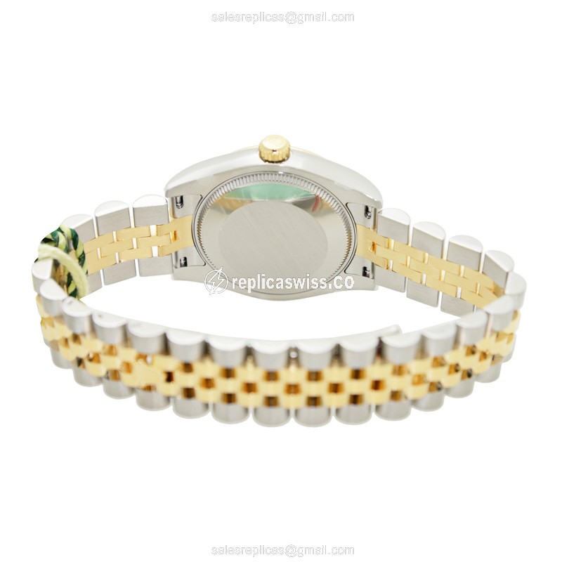 Rolex Datejust Replica - Automatic - Silver - 18kt Gold & Steel Case - View 4