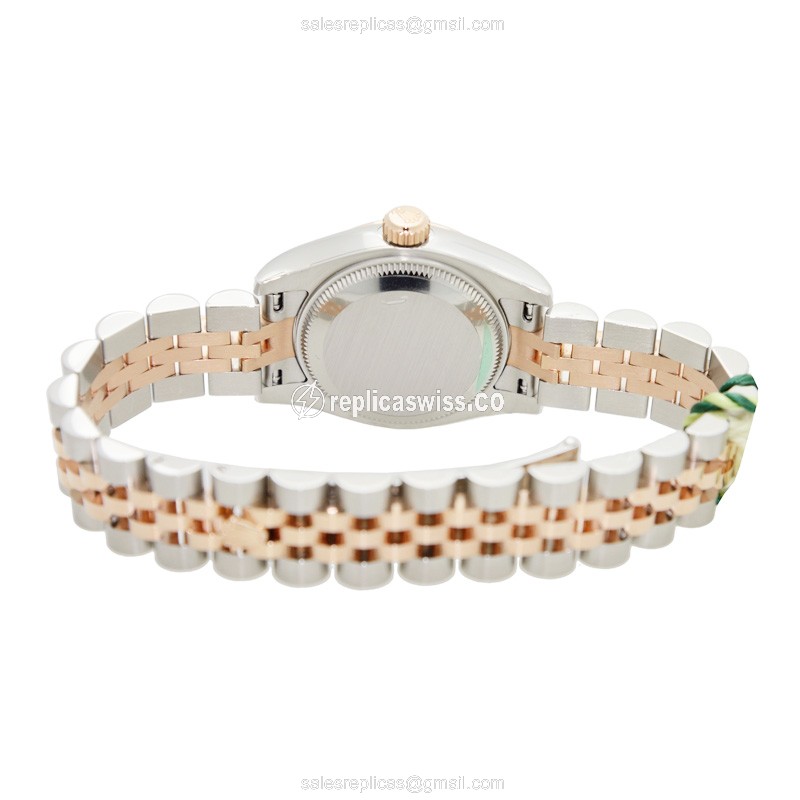 Rolex Datejust Replica - Automatic - Rose Gold & Steel - Silver Dial - View 4