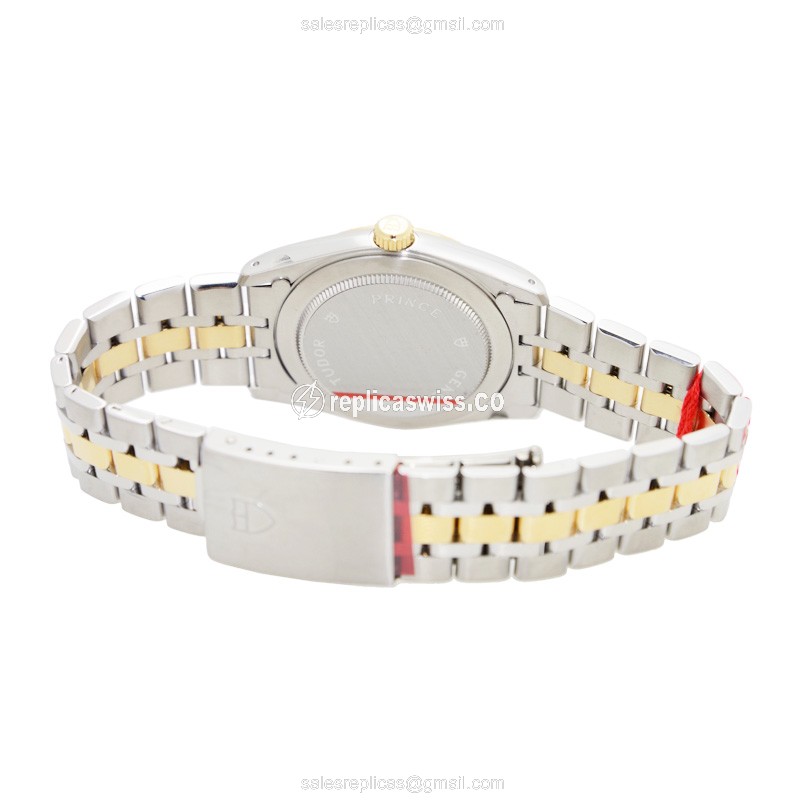 Tudor 74033-62473-10DI-CH Replica - Automatic - 18kt Gold/Steel - Gold Dial & Clasp - View 4