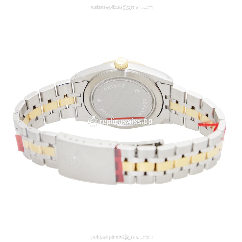 Tudor Date-Day Replica - Auto - Gold/Steel - Silver Strap - View 4