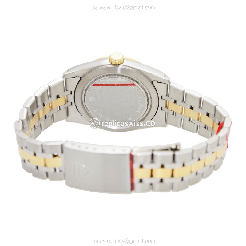 Tudor Replica Date-Day, Automatic, Silver Dial, Gold/Steel - View 4