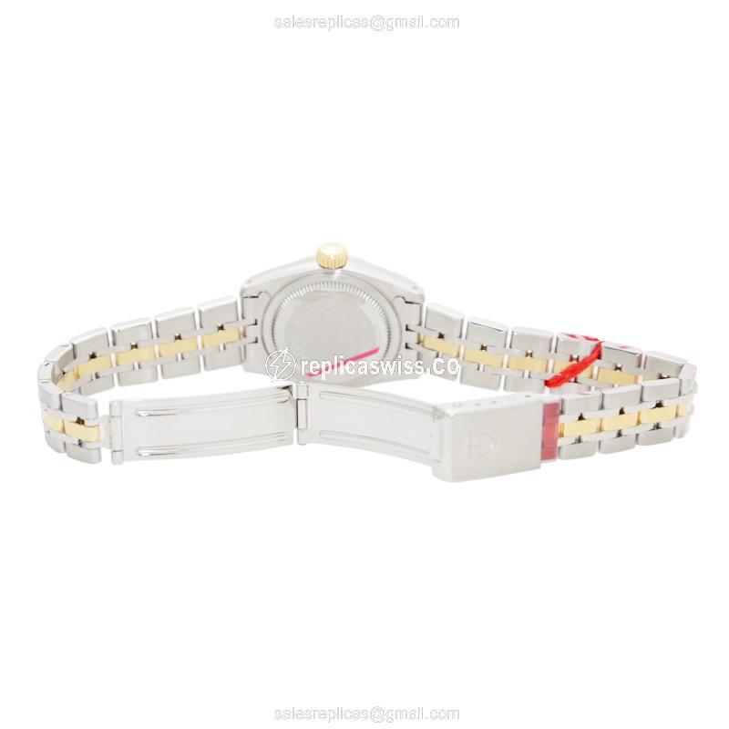 Tudor Princess Date Replica - Automatic - 18kt Gold & Steel - Silver Dial - View 4