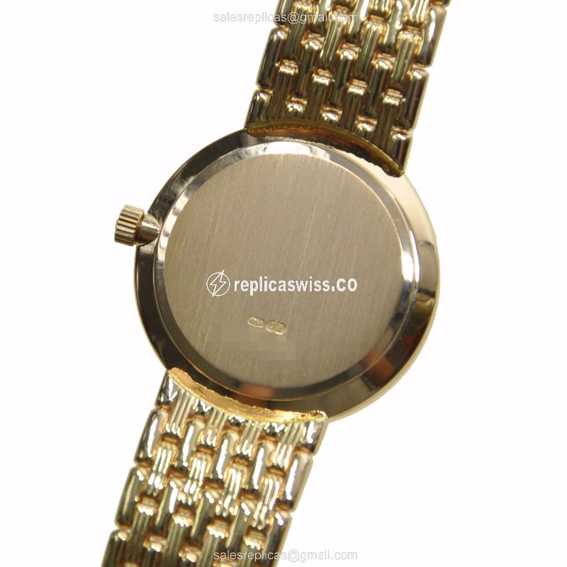 Vacheron Constantin Replica - Quartz - 18kt Gold & Diamond - White Dial - View 3