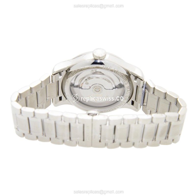Longines L2.689.4.51.6 Replica - Automatic - Steel Case - Black Dial on Silver Strap - View 4