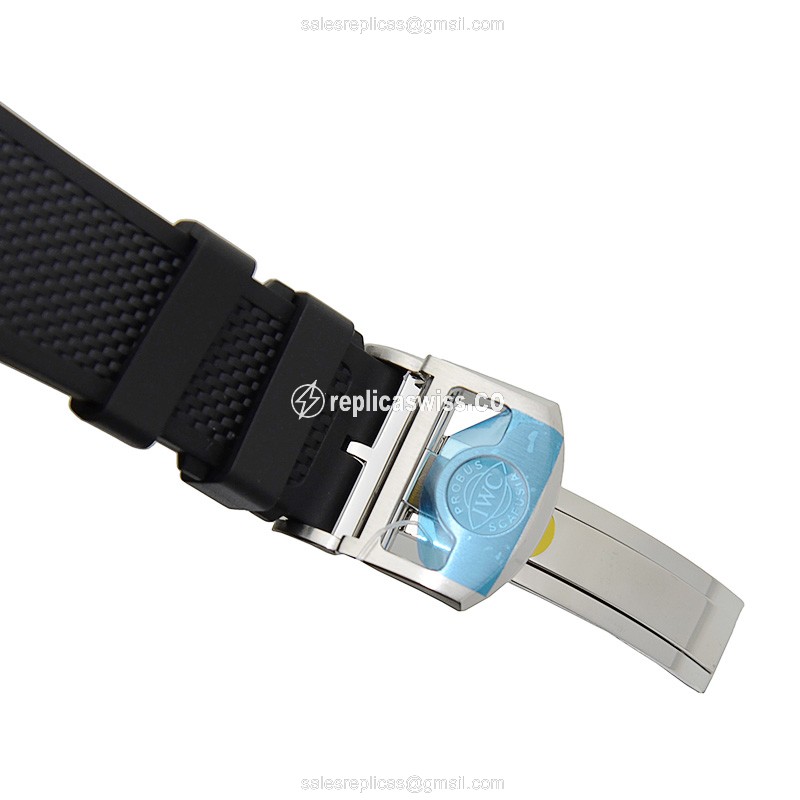 IWC Portuguese Replica - Automatic - Steel Case - Grey Dial - Black Rubber Strap - View 4