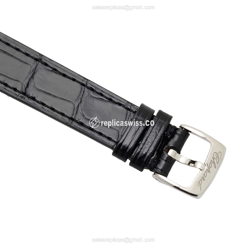 Chopard Happy Sport 278573-6003 - Auto - 18kt Rose Magic - Diamond Dial - Black Alligator Strap - View 4