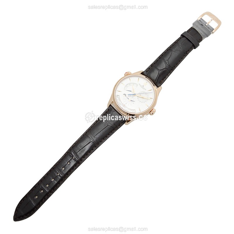 Jaeger-Lecoultre Q1422521 Ultra Thin - Automatic - 18kt Rose Gold - Silver Dial - Brown Alligator Strap - View 2