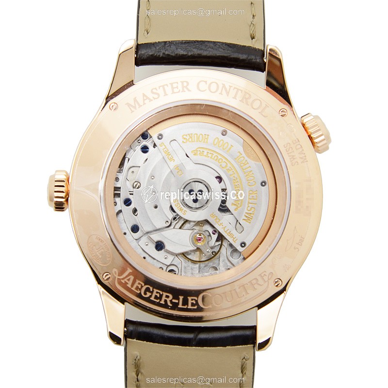 Jaeger-Lecoultre Q1422521 Ultra Thin - Automatic - 18kt Rose Gold - Silver Dial - Brown Alligator Strap - View 3