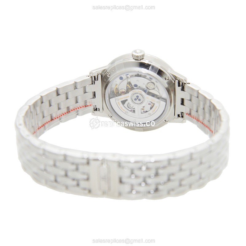 Jaeger-Lecoultre Rendez-Vous Automatic - Diamond Case - White Dial - Silver Steel Strap - View 4