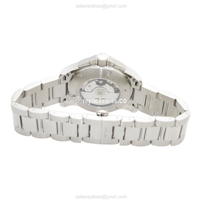 Longines CONQUEST Replica - Automatic - Stainless Steel - Black Dial - Silver Strap - View 4