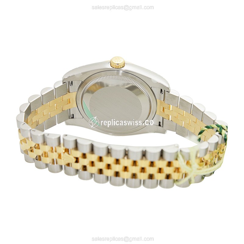 Rolex Datejust Replica - Gold-Steel Case - Automatic - Gold Dial, Gold Clasp & Strap - View 4