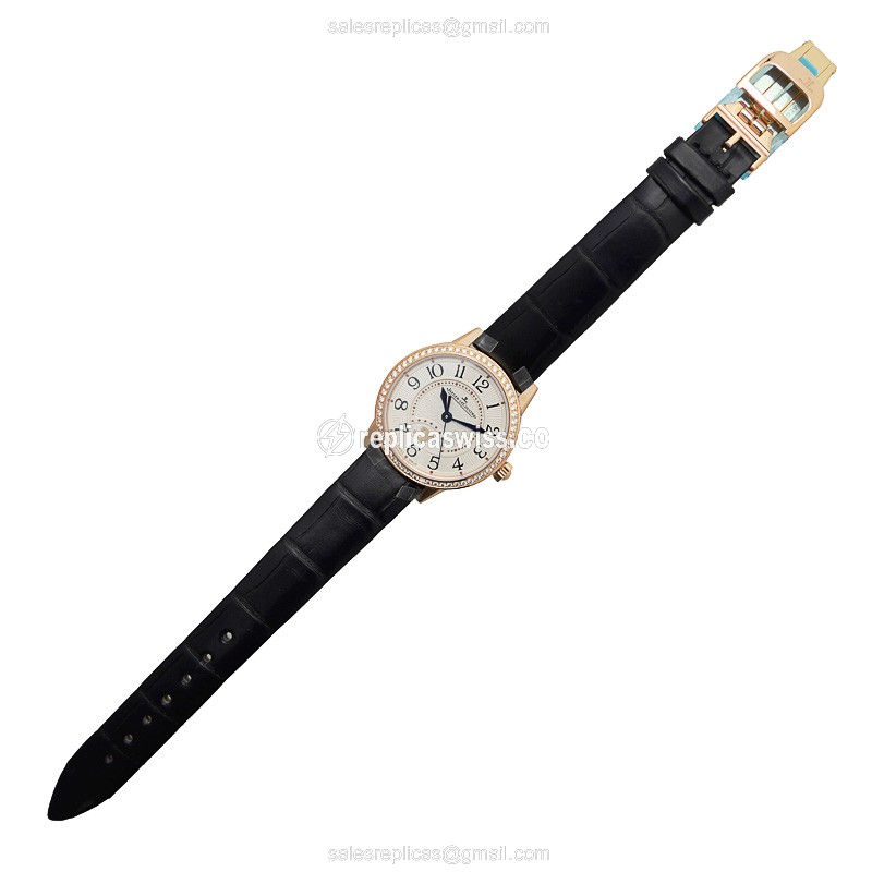 Jaeger-Lecoultre Q3462421 Rendez-Vous - Automatic - 18kt Rose Gold - Diamond Dial - Black Alligator Strap - View 2
