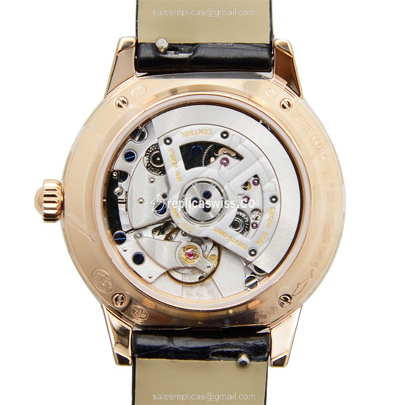 Jaeger-Lecoultre Q3462421 Rendez-Vous - Automatic - 18kt Rose Gold - Diamond Dial - Black Alligator Strap - View 3