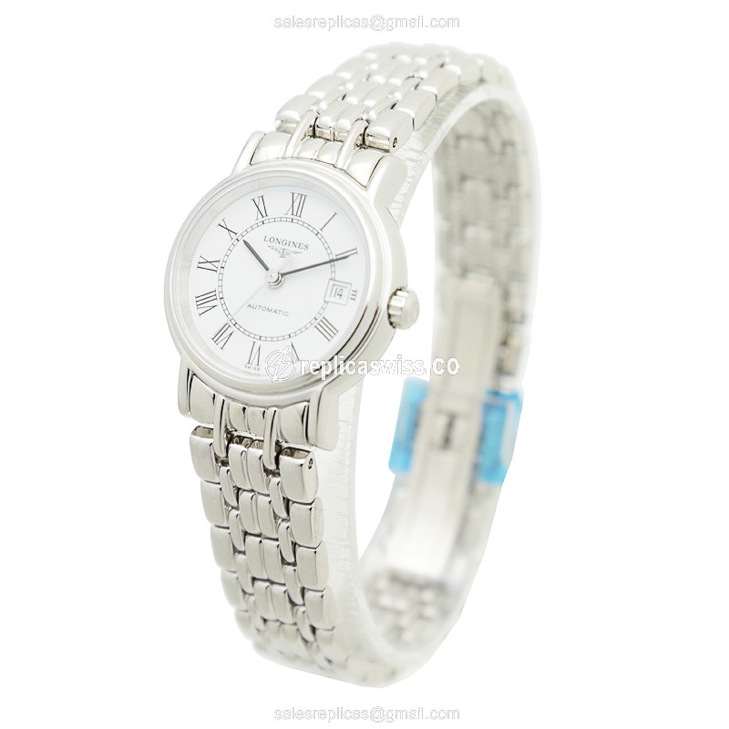 Longines PRESENCE Replica - Automatic - Steel - White Dial - View 3