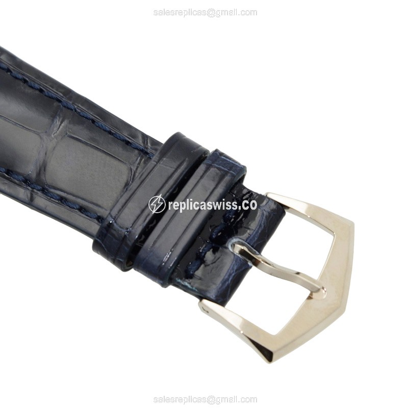 Patek Philippe 5124G-011 GONDOLO - Manual - 18kt White Gold - Blue Dial - Buckle Clasp - View 4