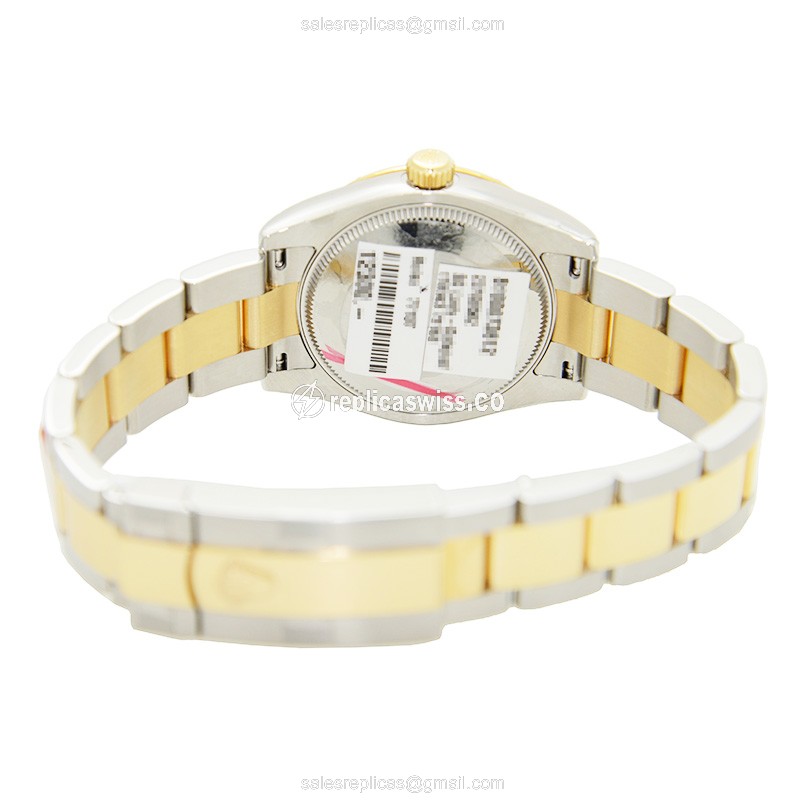 Rolex Lady Datejust Replica - Automatic | Green Dial | Silver Clasp - View 4
