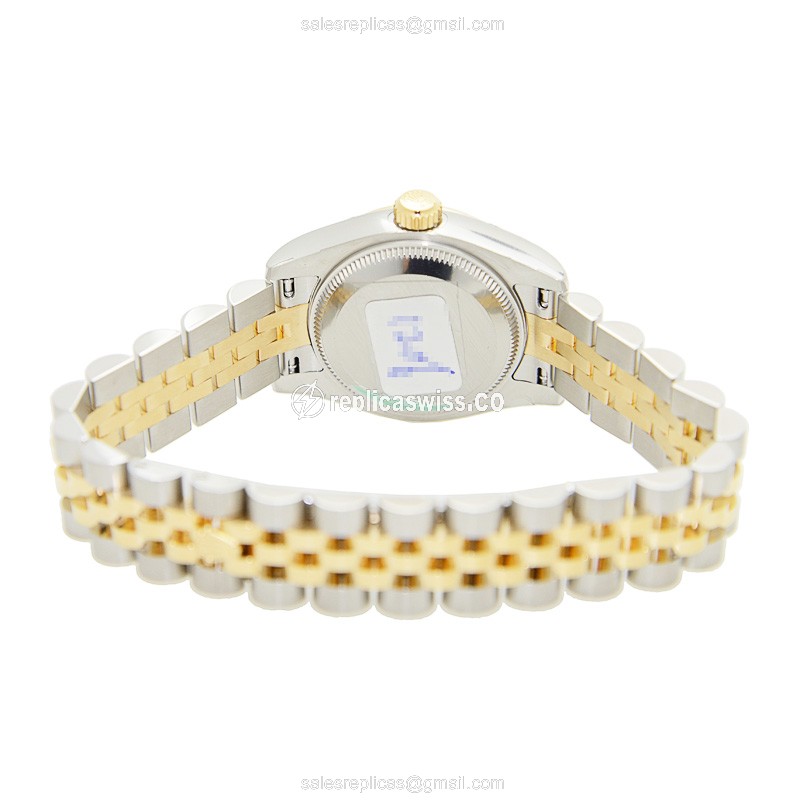 Rolex Datejust Replica - Automatic - 18kt Gold & Steel - Silver Dial - View 4