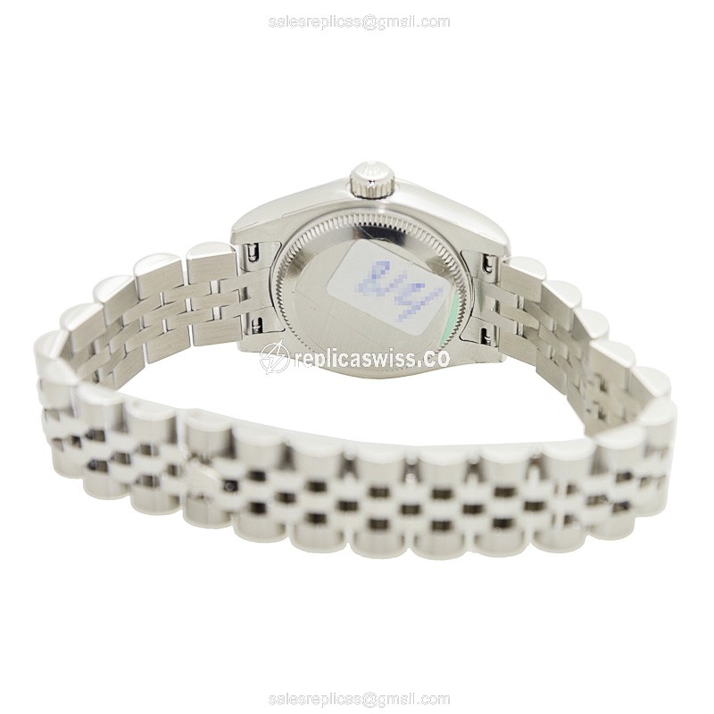 Rolex Datejust Replica - Automatic - 18kt White Gold & Steel - Pink Dial - View 4