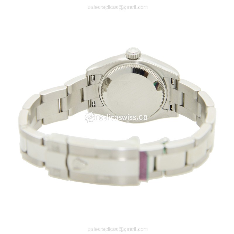 Rolex Lady Datejust Replica - Automatic, White Dial, Silver Clasp & Strap - View 4