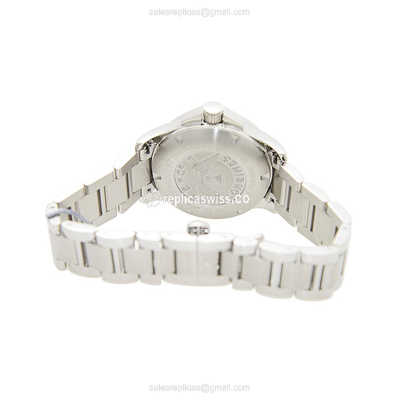 Longines CONQUEST Replica - Automatic - Steel Case - Blue Dial on Silver Strap - View 4