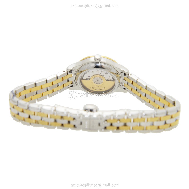 Longines Flagship Replica | Automatic | Gold PVD Case | Silver Strap - View 4