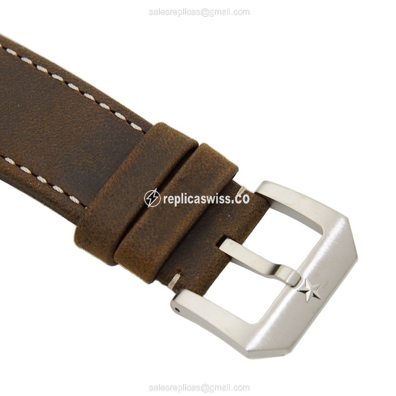 Zenith PILOTS Replica - Automatic - Bronze Case - Black Dial - Brown Cowhide Strap - View 4