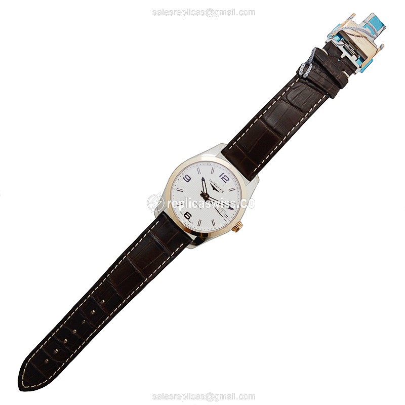 Longines CONQUEST CLASSIC Replica | Automatic | Gold & Steel Case | Silver Dial - View 2