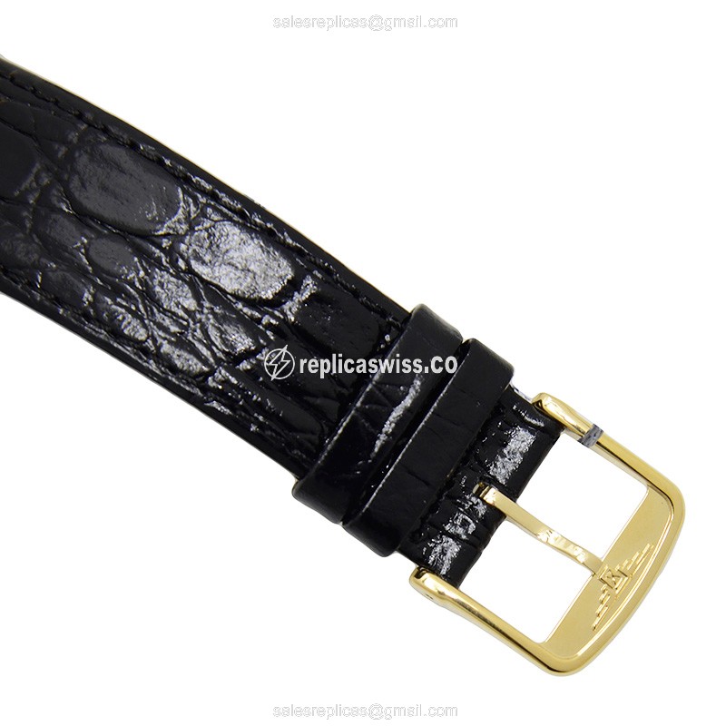 Longines Presence Replica - 18kt Gold - Automatic - Gold Dial - Black Alligator Strap - View 4