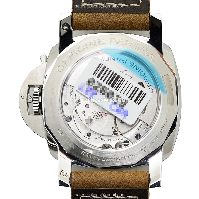 Panerai PAM00533 Replica - Automatic - Stainless Steel - Black Dial - Brown Cowhide - Buckle - View 3