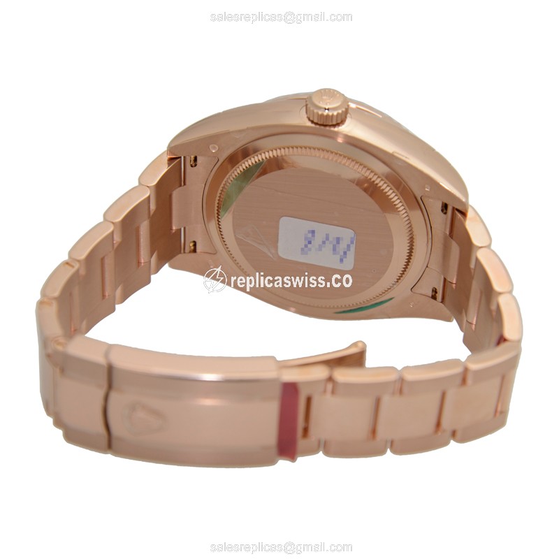Rolex 326935BR Sky-Dweller - Auto - 18kt Rose Gold - Brown Dial - Pink Gold Strap - View 4