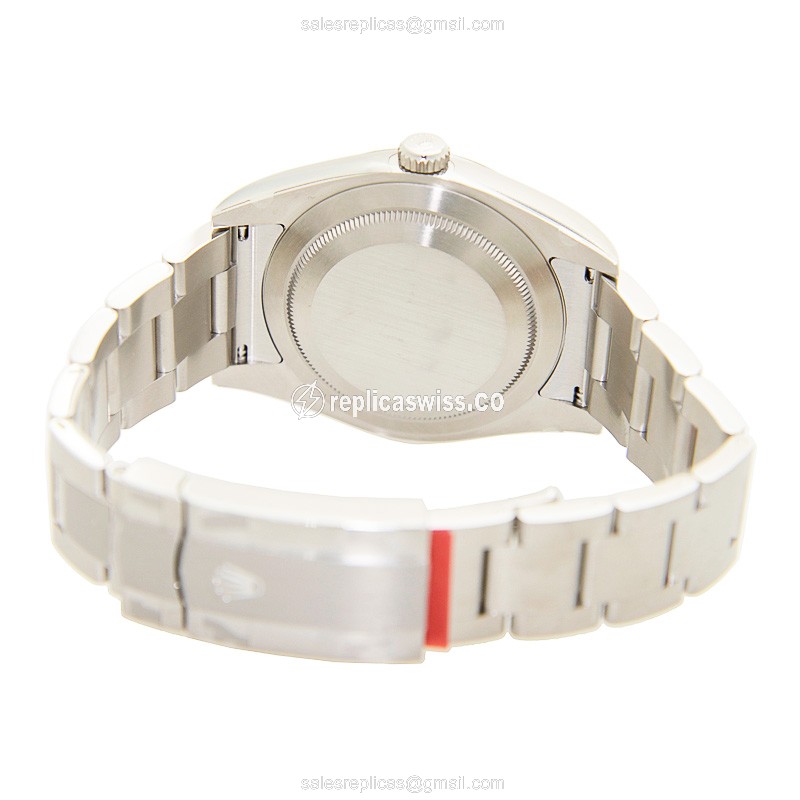 Rolex 114300BL_O Replica - Automatic - Steel Case - Blue Dial - Silver Strap - View 4