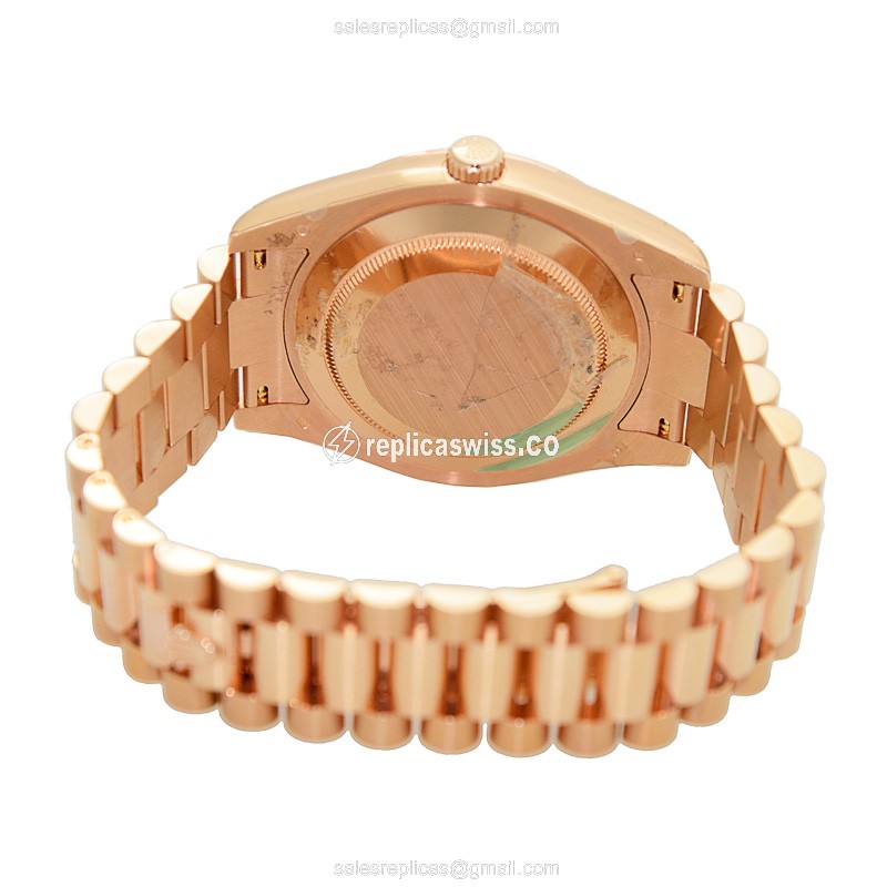 Rolex Day-Date Replica - Automatic - Ivory Dial - 18kt Gold Case & Strap - View 4