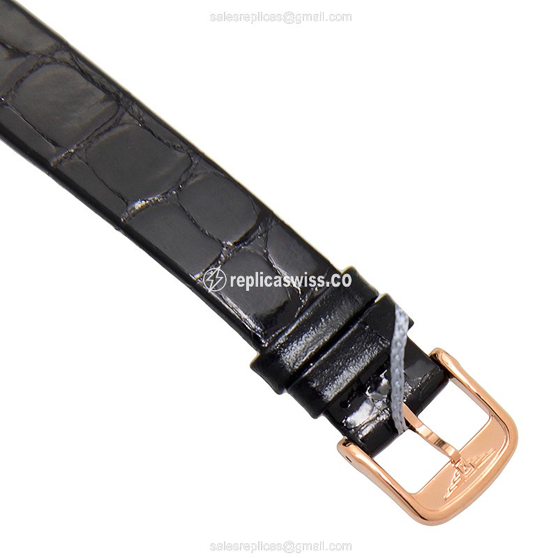 Longines L4.209.1.97.2 Replica - Quartz - PVD Gold - White Dial - Buckle Clasp - View 4