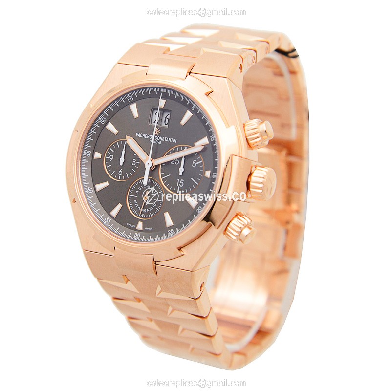 Vacheron Constantin 49150/B01R-9338 OVERSEAS Automatic 18kt Rose Gold - View 3