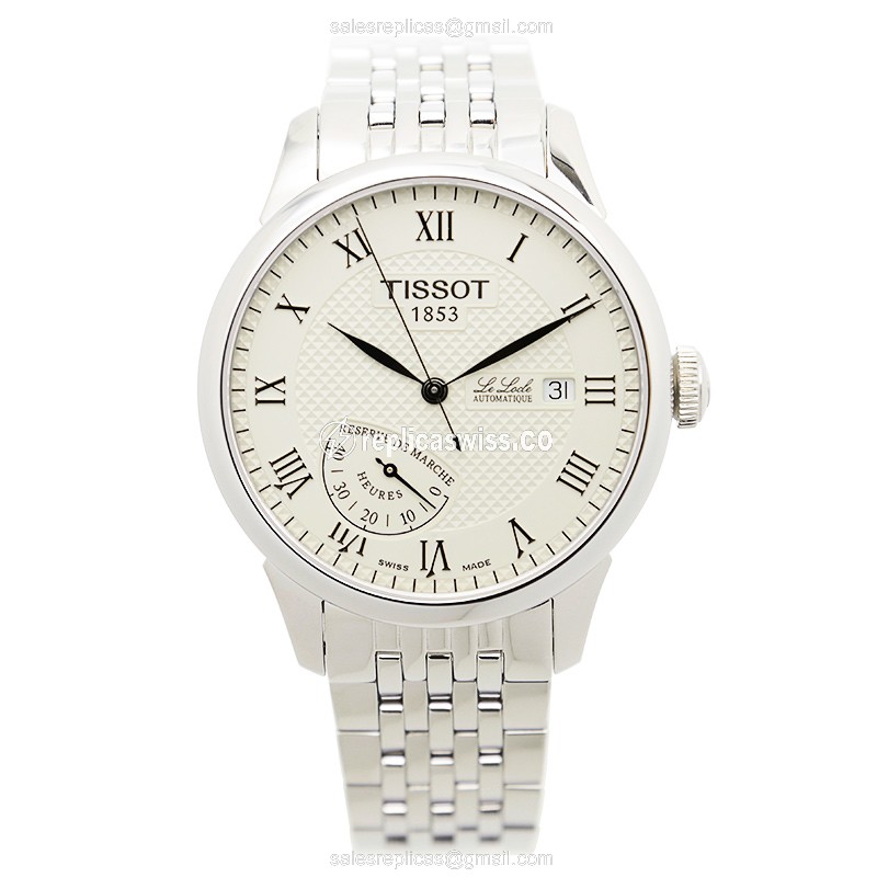 Tissot Le Locle Replica - Automatic - Steel - White Dial - View 2