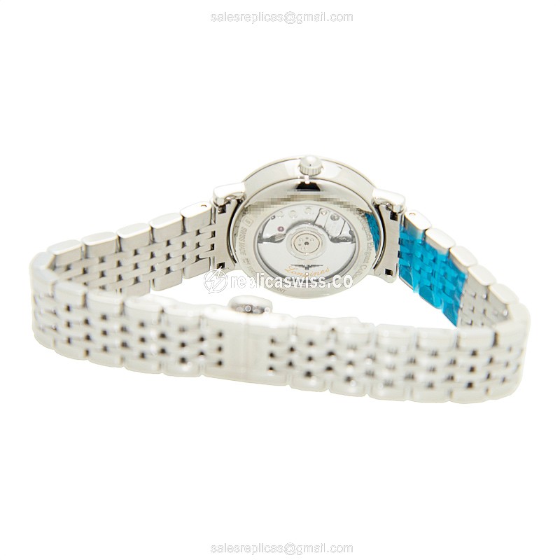 Longines L4.310.4.12.6 Replica - Automatic - Stainless Steel - White Dial, Silver Clasp - View 4