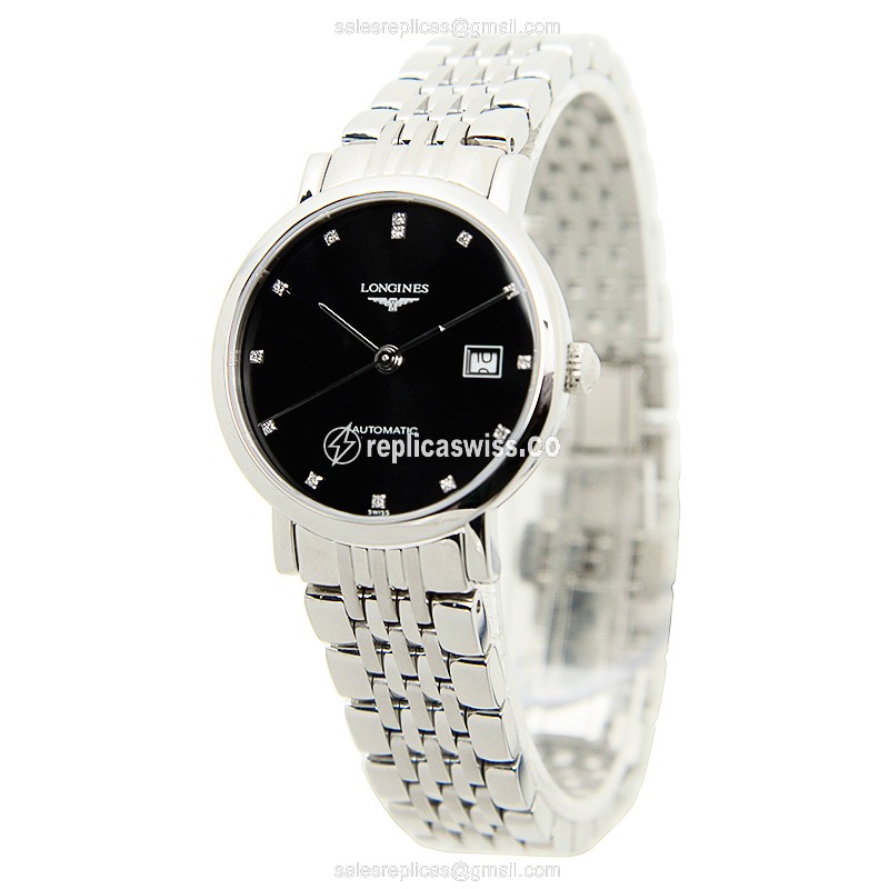 Longines Elegant Replica - Automatic - Steel - Silver Strap - View 3