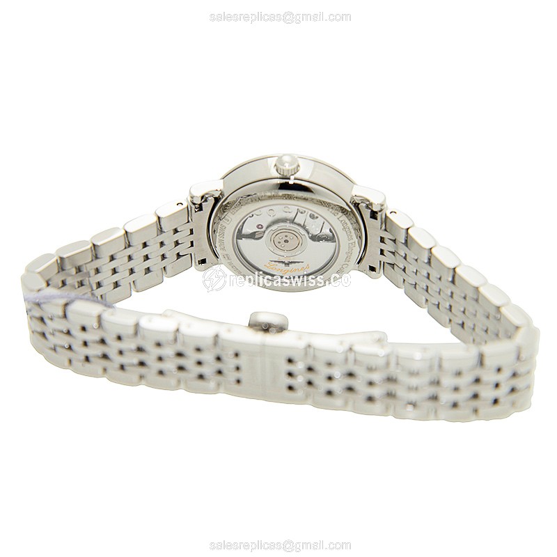 Longines Elegant Replica - Automatic - Steel - Silver Strap - View 4