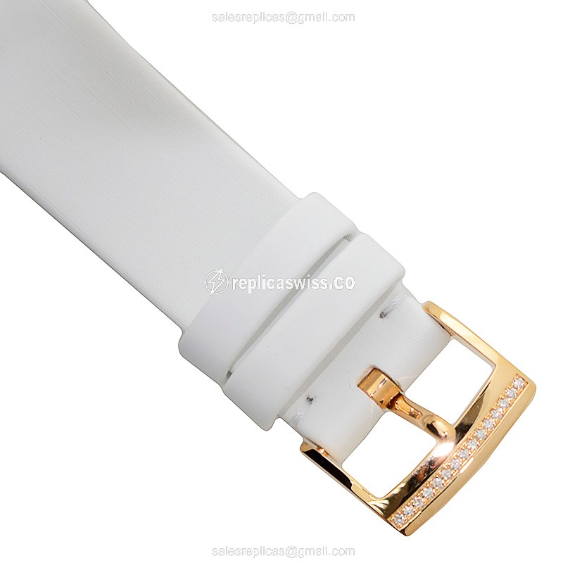 Piaget LIMELIGHT Quartz 18kt Rose Gold - Pink Dial - White Fabric Strap - Buckle Clasp - View 4