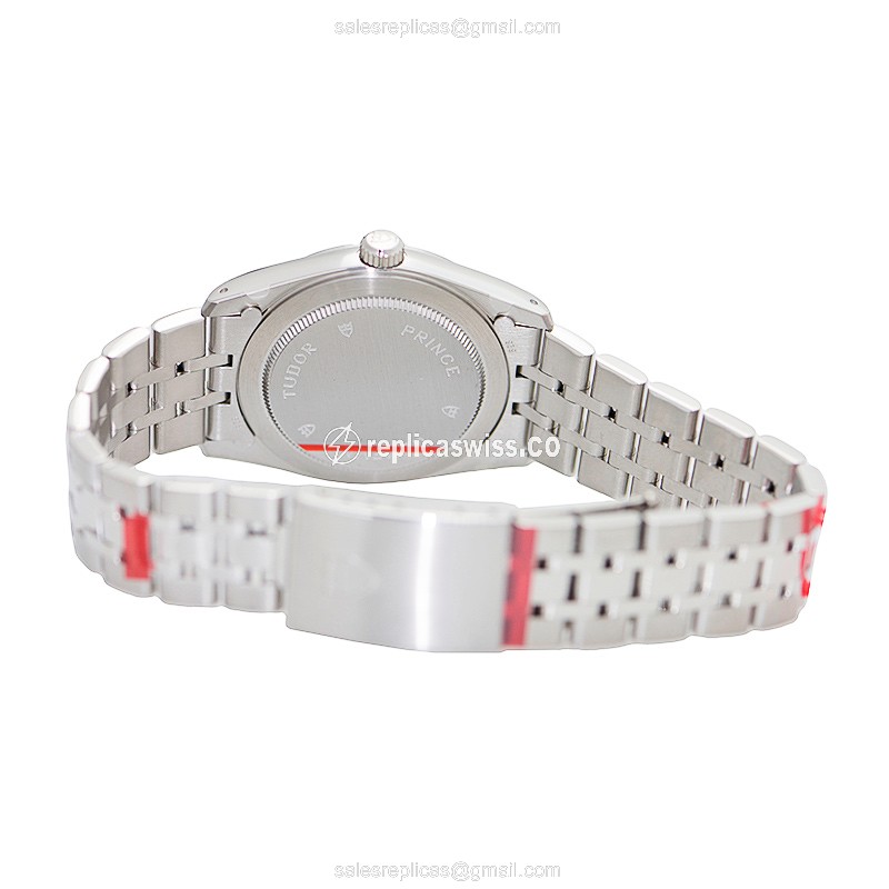 Tudor PRINCE DATE-DAY Automatic - Steel Case - Silver Dial - Clasp - Sapphire Crystal - View 3