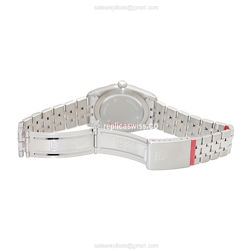 Tudor PRINCE DATE-DAY Automatic - Steel Case - Silver Dial - Clasp - Sapphire Crystal - View 4