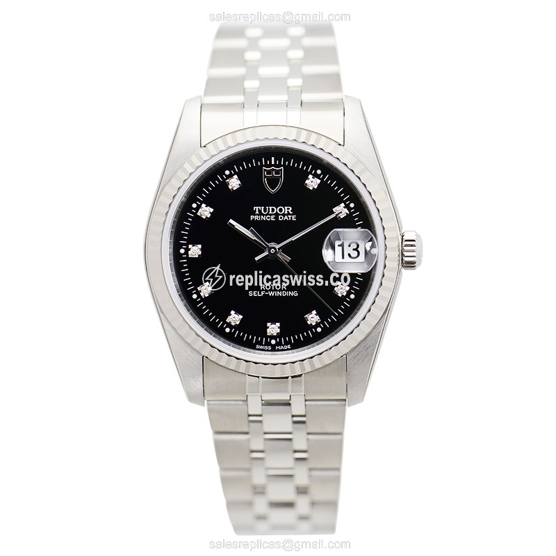 Tudor 74034-62470-10DI-BK PRINCE DATE Automatic Stainless Steel - View 2